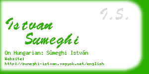 istvan sumeghi business card